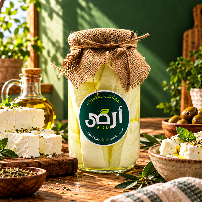 جبنة بيضاء مغلية من حليب الغنم الطازج